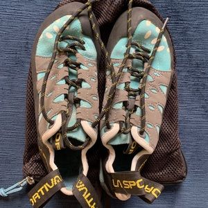 La Sportiva Tarantulace Blue Climbing Shoes Sz 6.5